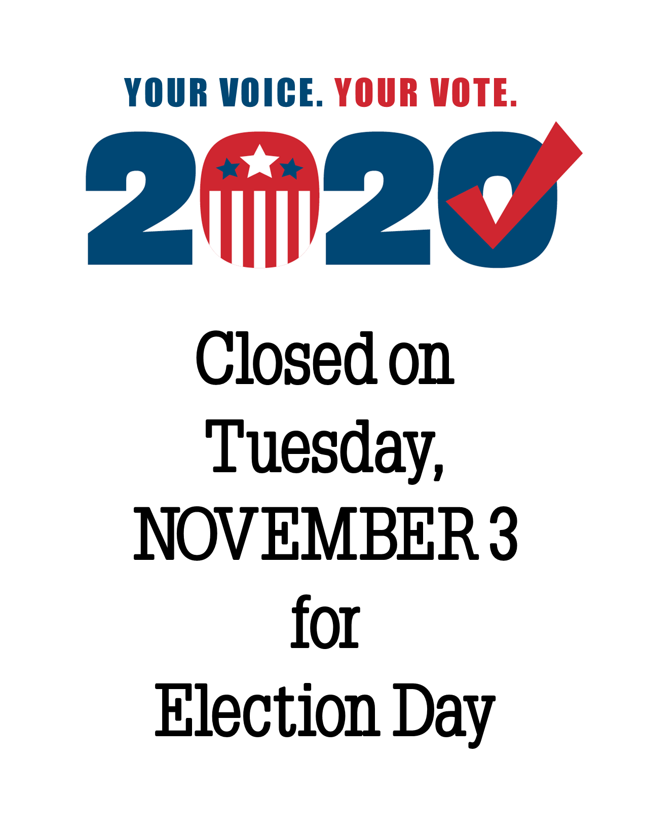 Closed Election Day November 3 | Talcott Library