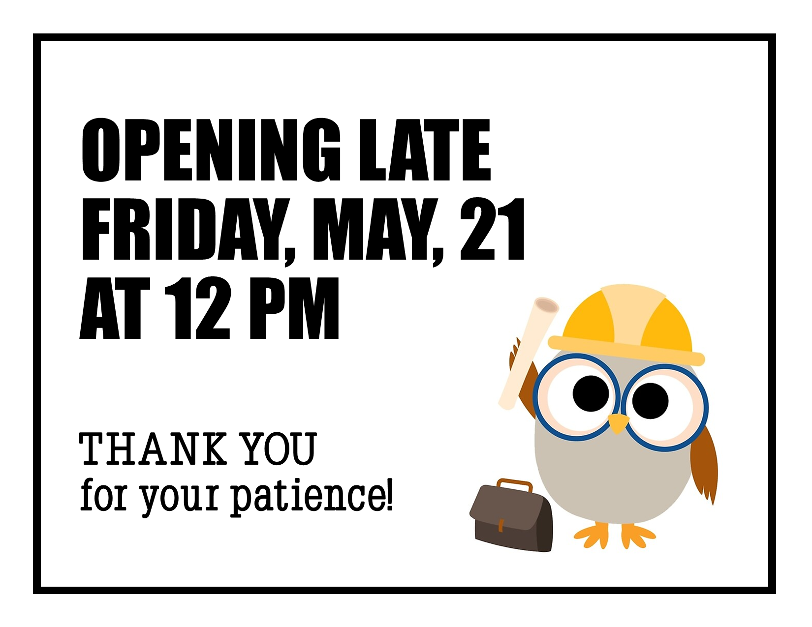 Attention: Opening late May 21 | Talcott Library