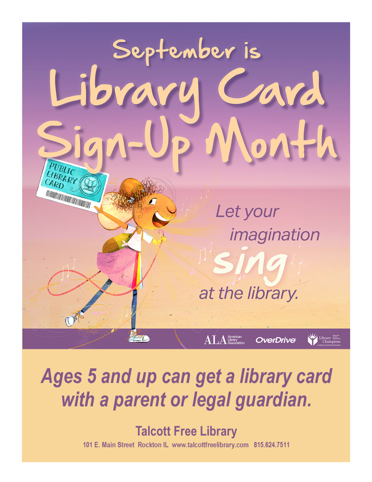 September Library Card SignUp Month Talcott Library