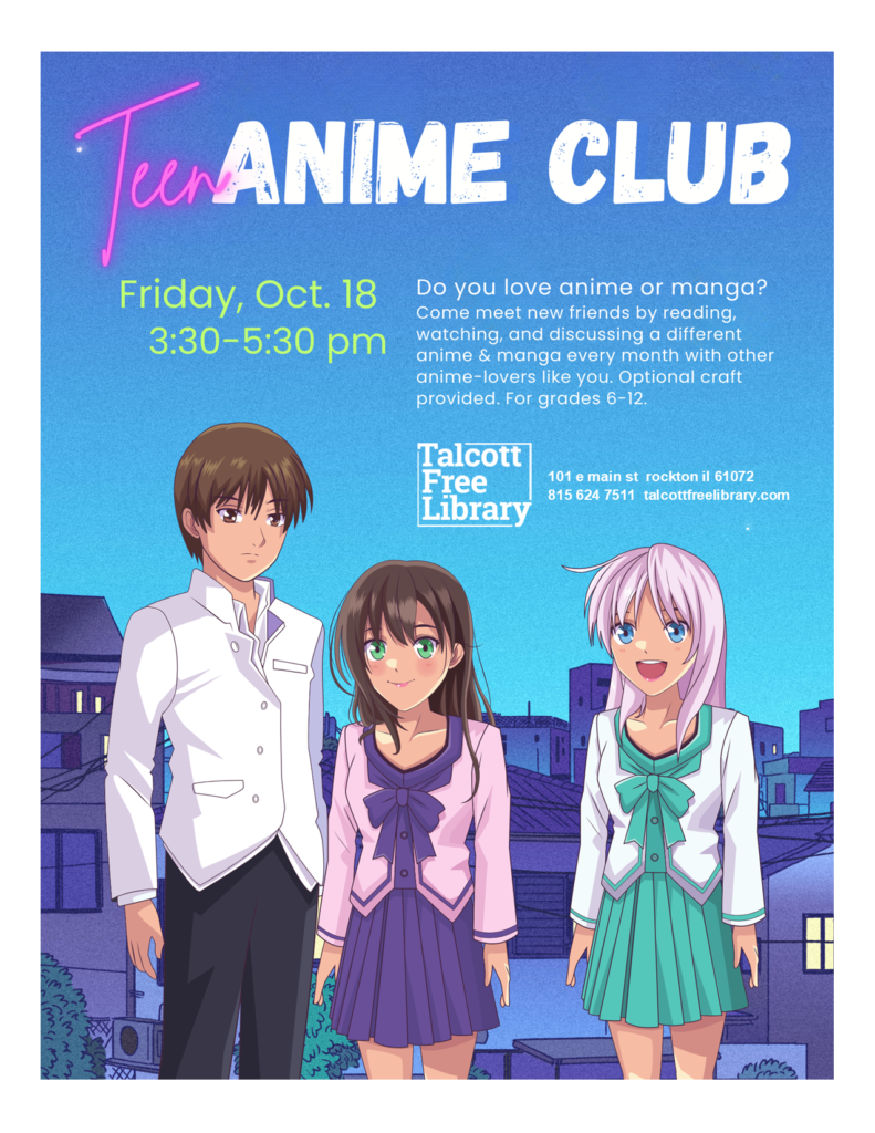 Teen ANIME Club October 18