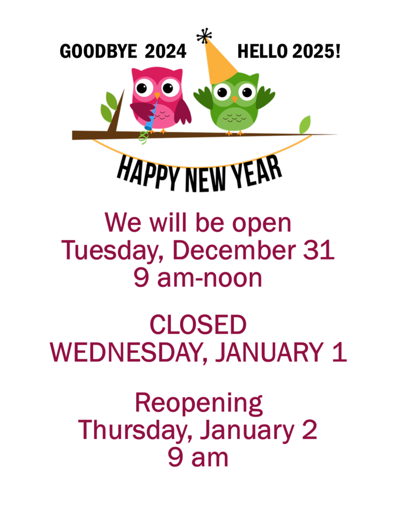 New Year's Hours